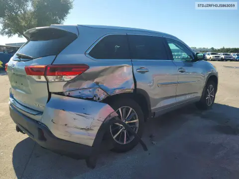 2018 Toyota Highlander Xle VIN 5TDJZRFH3JS863059 фото 3