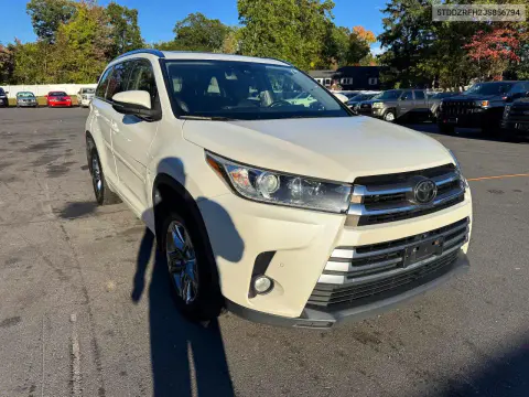 2018 Toyota Highlander Limited Platinum VIN 5TDDZRFH2JS856794 фото 4