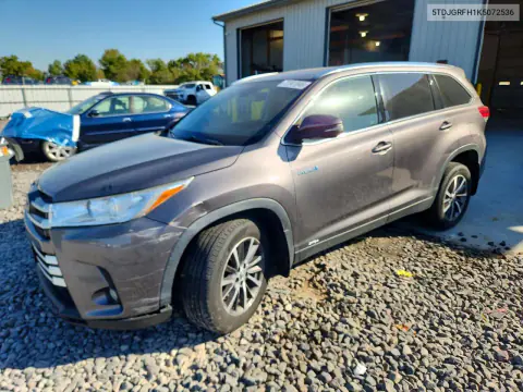 5TDJGRFH1K5072536 — 2019 Toyota Highlander, Ходовая часть, фото до ремонта