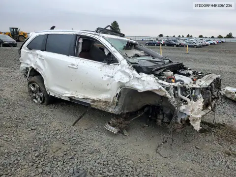 2019 Toyota Highlander Hybrid Limited Platinum VIN 5TDDGRFH4KS061236 фото 4