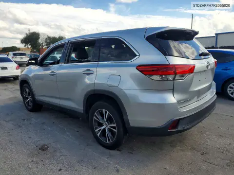 2019 Toyota Highlander Le VIN 5TDZARFH7KS055020 фото 2