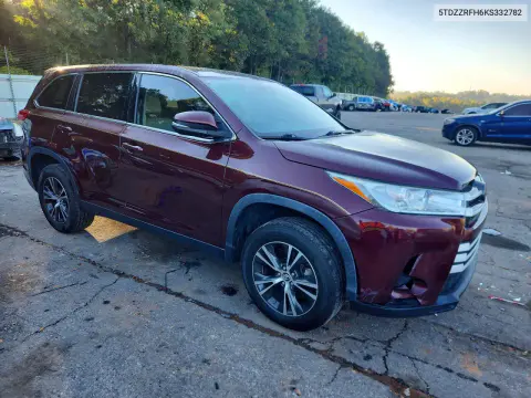 2019 Toyota Highlander Le Plus VIN 5TDZZRFH6KS332782 фото 4