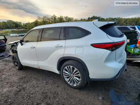 2020 Toyota Highlander Platinum VIN 5TDFZRBH2LS016936 фото 2