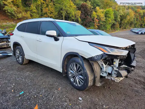 2020 Toyota Highlander Platinum VIN 5TDFZRBH2LS016936 фото 4
