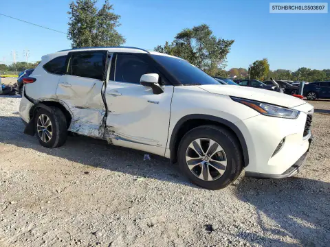 2020 Toyota Highlander Hybrid Xle VIN 5TDHBRCH0LS503807 фото 4