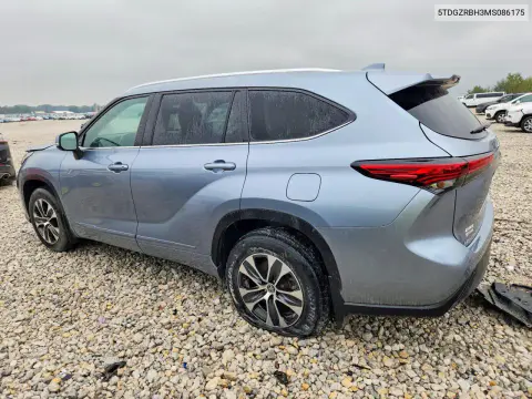 2021 Toyota Highlander Xle VIN 5TDGZRBH3MS086175 фото 2