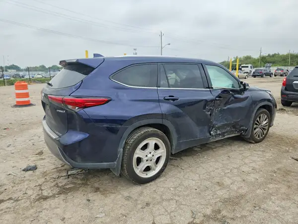 5TDEBRCH2NS084204 — 2022 Toyota Highlander, фото 3 с аукциона Copart, Боковая часть