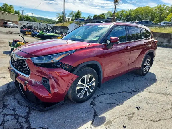 5TDGZRBH2NS569142 — 2022 Toyota Highlander, Передняя часть (Front End), фото до ремонта