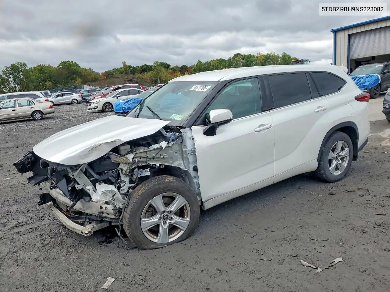 2022 Toyota Highlander Le VIN 5TDBZRBH9NS223082 фото 1
