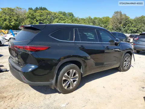 2022 Toyota Highlander Xle VIN 5TDGZRAH9NS143322 фото 3