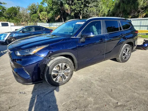 5TDKDRAH7PS004561 — 2023 Toyota Highlander, Передняя часть (Front End), фото до ремонта