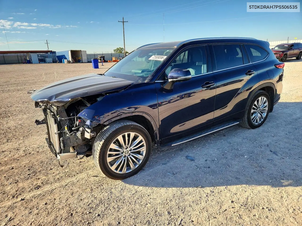 2023 Toyota Highlander Platinum VIN 5TDKDRAH7PS506535 фото 1