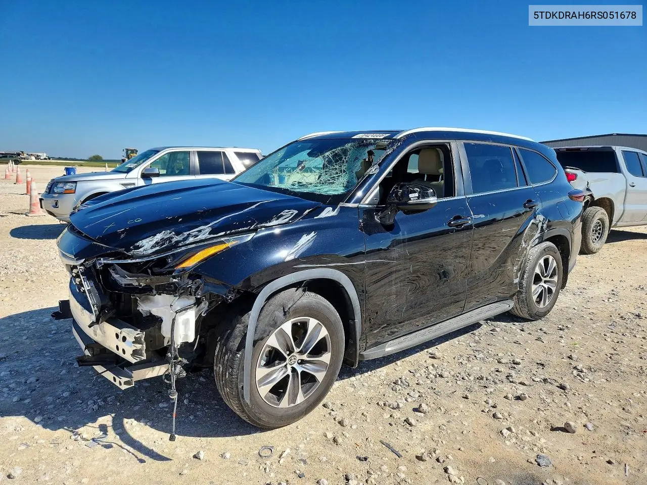 2024 Toyota Highlander Xle VIN 5TDKDRAH6RS051678 фото 1