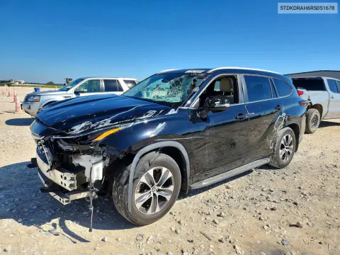 5TDKDRAH6RS051678 — 2024 Toyota Highlander, Передняя часть, фото до ремонта