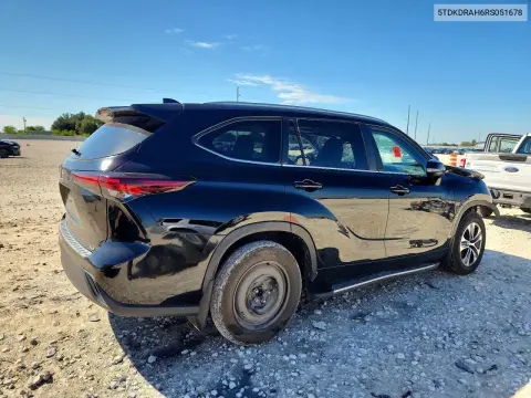 2024 Toyota Highlander Xle VIN 5TDKDRAH6RS051678 фото 3