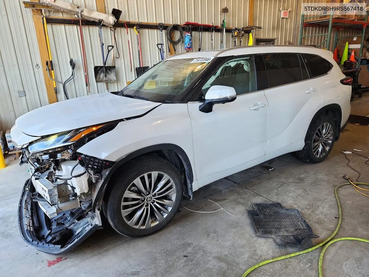2024 Toyota Highlander Platinum VIN 5TDKDRBH9RS567418 фото 1