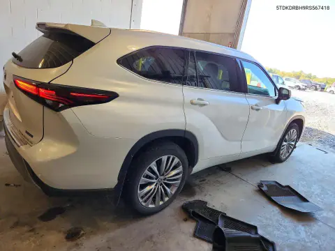 2024 Toyota Highlander Platinum VIN 5TDKDRBH9RS567418 фото 3