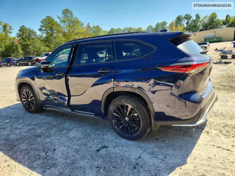 2024 Toyota Highlander Xse VIN 5TDKDRAH9RS542245 фото 2