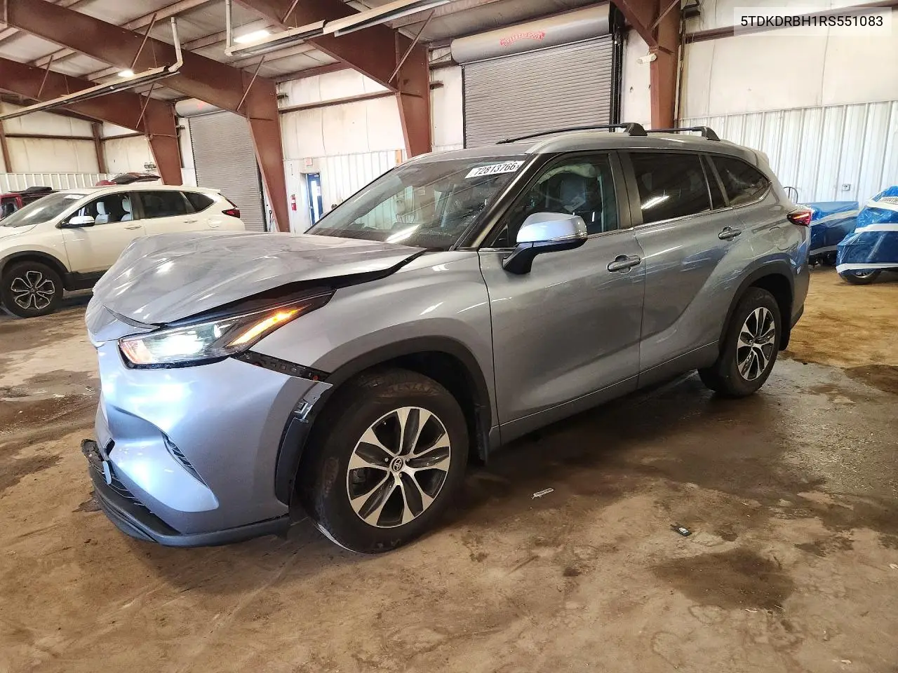 5TDKDRBH1RS551083 Toyota Highlander 2024 — повреждение Передняя часть, фото до ремонта