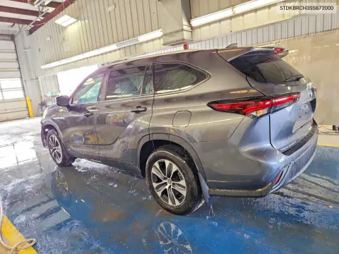 2025 Toyota Highlander Hybrid Xle VIN 5TDKBRCH3SS672000 фото 2