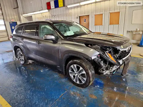 2025 Toyota Highlander Hybrid Xle VIN 5TDKBRCH3SS672000 фото 4