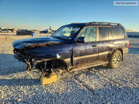 JTEHT05J542055433 — 2004 Toyota Land Cruiser, Передняя часть, фото до ремонта