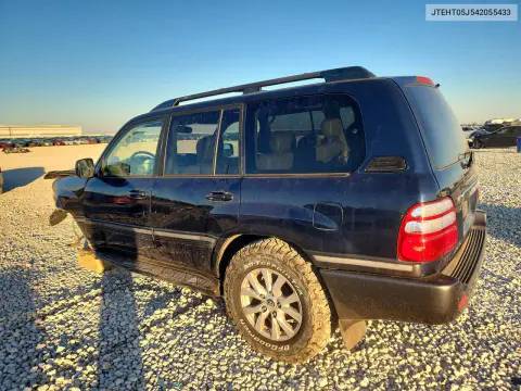 2004 Toyota Land Cruiser Base VIN JTEHT05J542055433 фото 2
