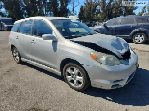 2003 Toyota Matrix Xr VIN 2T1KR32E73C040692 фото 4