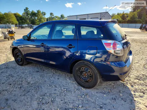 2006 Toyota Matrix Base VIN 2T1KR32E16C605295 фото 2