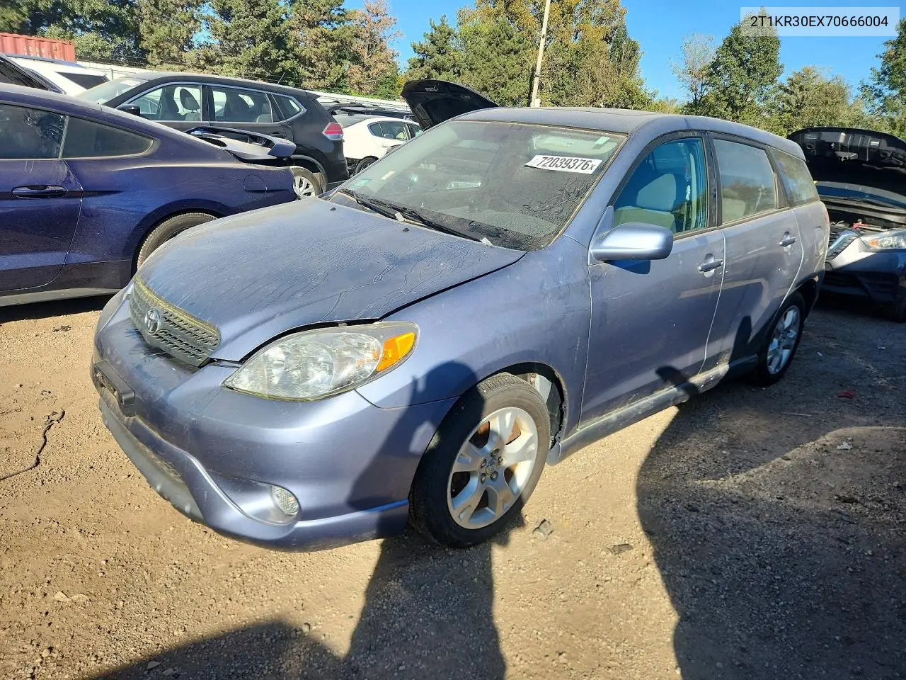 2007 Toyota Corolla Matrix VIN 2T1KR30EX7C666004 фото 1