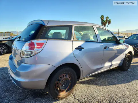 2007 Toyota Matrix Base VIN 2T1KR32E17C677941 фото 3