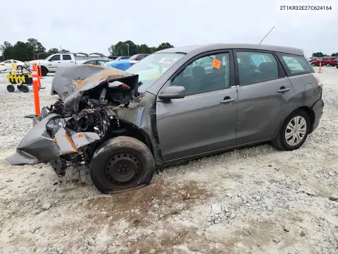 2T1KR32E27C624164 — 2007 Toyota Matrix, Передняя часть, фото до ремонта