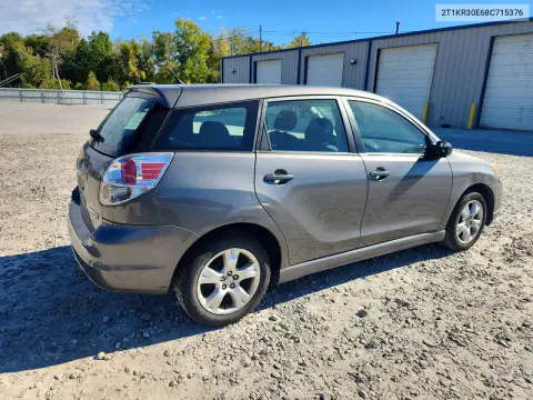 2008 Toyota Matrix Xr VIN 2T1KR30E68C715376 фото 3