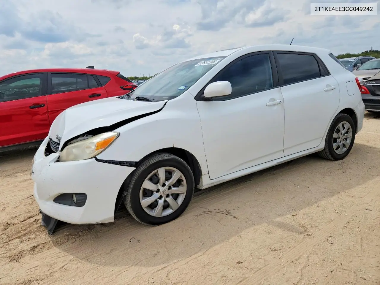 2T1KE4EE3CC049242 Toyota Matrix 2012 — повреждение Передняя часть, фото до ремонта