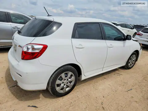 2T1KE4EE3CC049242 — 2012 Toyota Matrix, фото 3 с аукциона Copart, Передняя часть