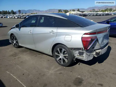 2019 Toyota Mirai Base VIN JTDBVRBD6KA006252 фото 2