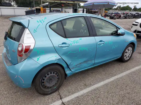 2012 Toyota Prius C Two VIN JTDKDTB37C1023408 фото 3