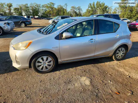 JTDKDTB34C1504989 — 2012 Toyota Prius C, Мелкие вмятины и царапины, фото до ремонта