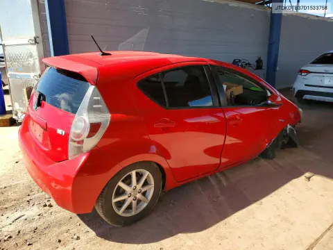 2013 Toyota Prius C Three VIN JTDKDTB37D1533758 фото 3