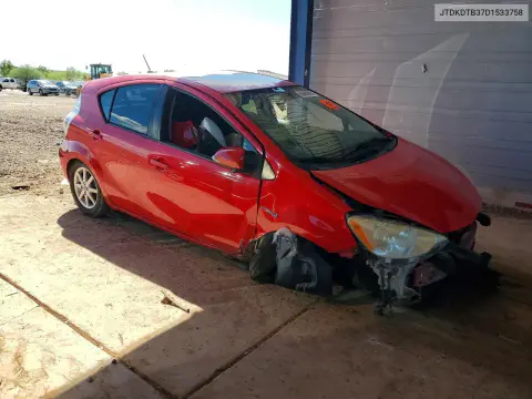2013 Toyota Prius C Three VIN JTDKDTB37D1533758 фото 4