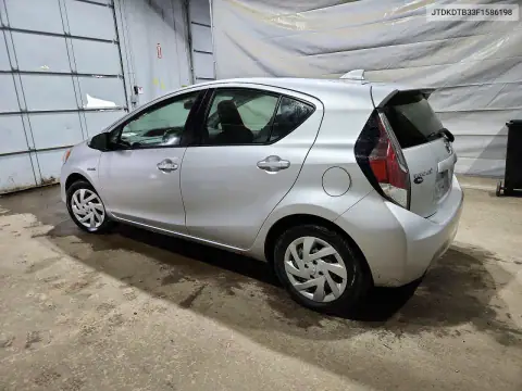 JTDKDTB33F1586198 — 2015 Toyota Prius C, фото 2 с аукциона Copart, Вандализм