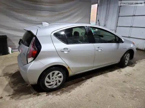 JTDKDTB33F1586198 — 2015 Toyota Prius C, фото 3 с аукциона Copart, Вандализм