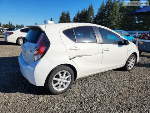 2016 Toyota Prius C Three VIN JTDKDTB36G1136739 фото 3