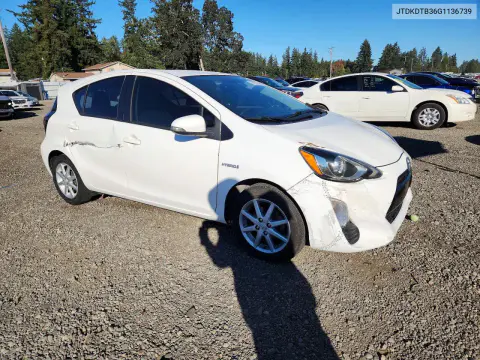 2016 Toyota Prius C Three VIN JTDKDTB36G1136739 фото 4