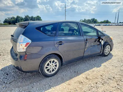2014 Toyota Prius V Three VIN JTDZN3EU5E3316831 фото 3