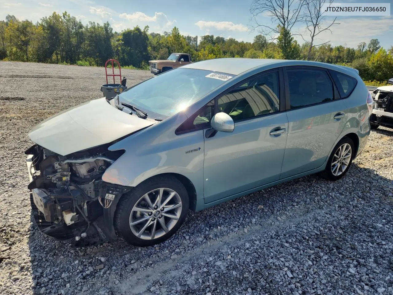 2015 Toyota Prius V Five VIN JTDZN3EU7FJ036650 фото 1