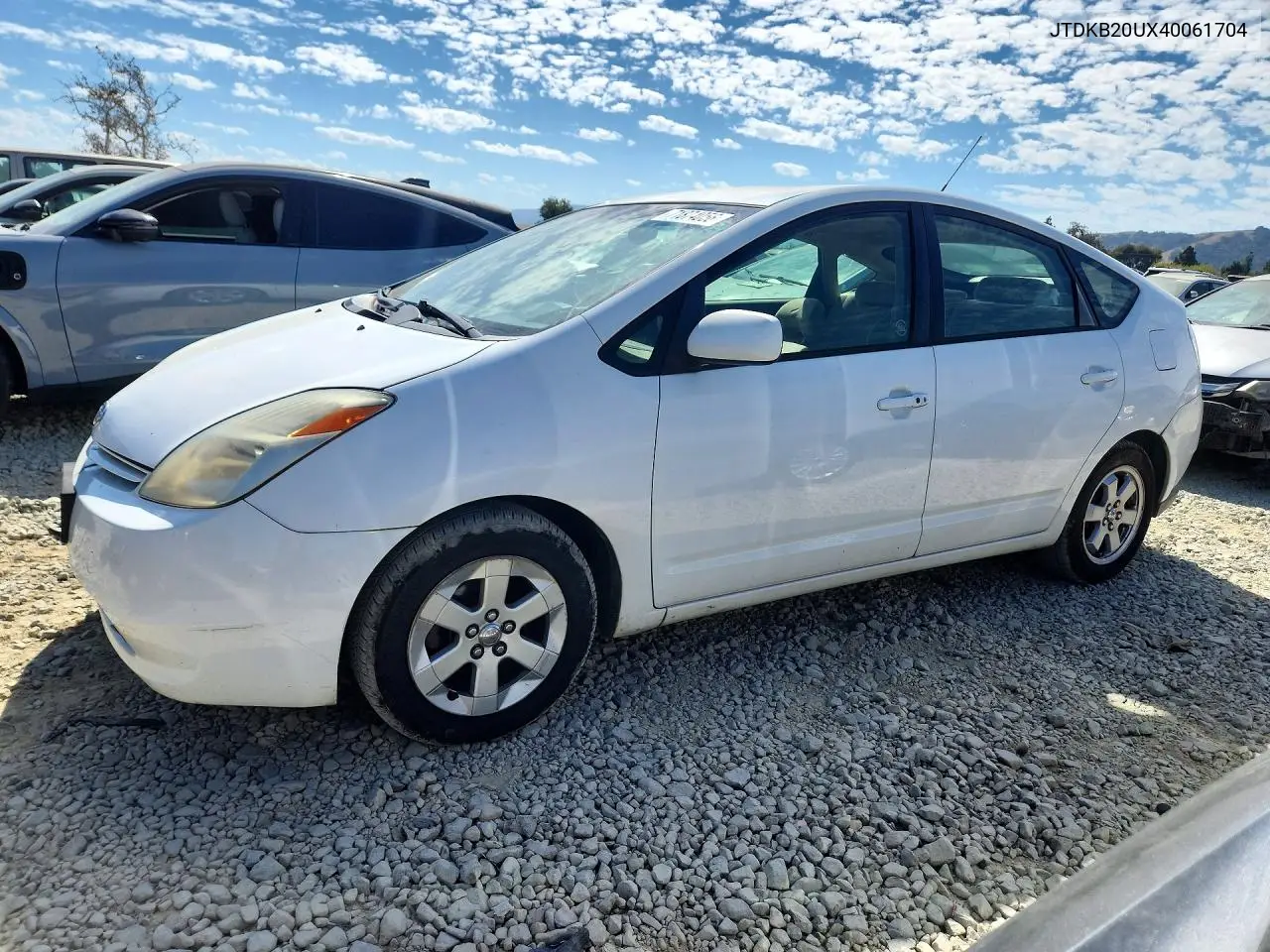 2004 Toyota Prius Base VIN JTDKB20UX40061704 фото 1
