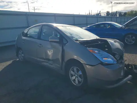 2005 Toyota Prius Base VIN JTDKB20U453022297 фото 4
