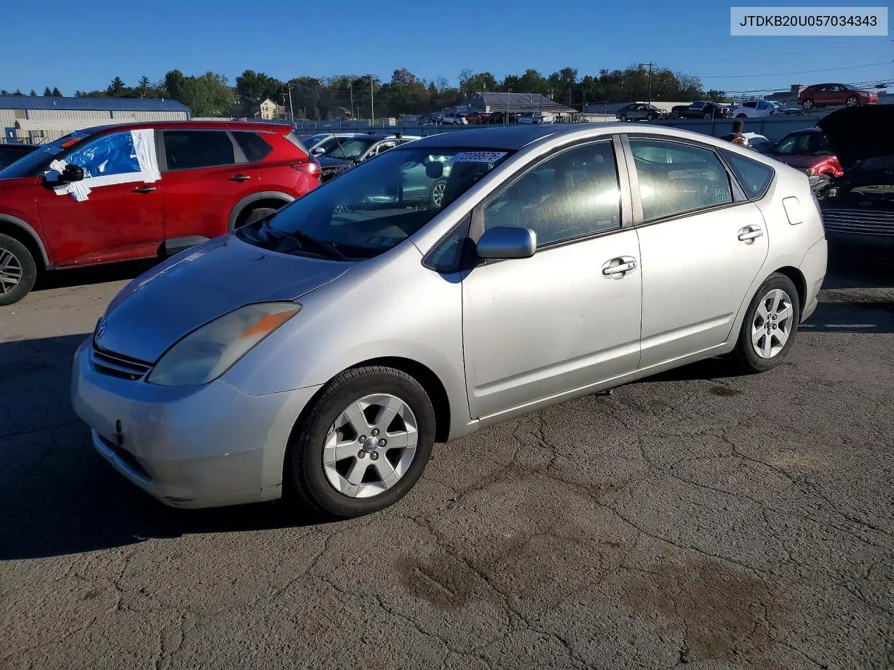 2005 Toyota Prius Base VIN JTDKB20U057034343 фото 1