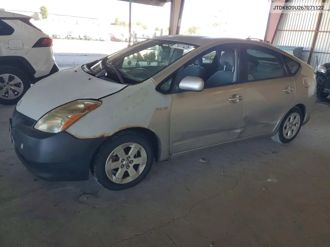 2006 Toyota Prius Base VIN JTDKB20U267071122 фото 1